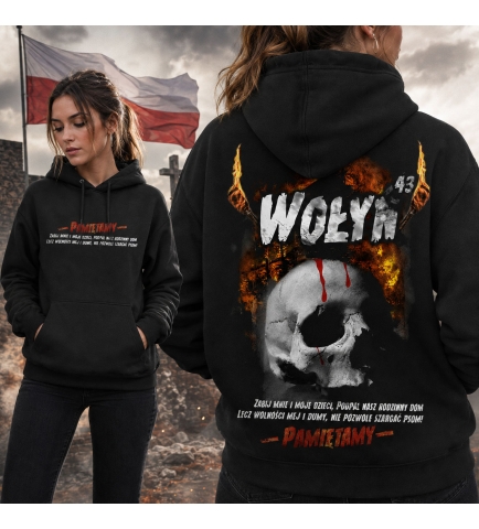 Damska bluza z kapturem WOŁYŃ
